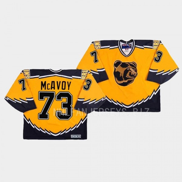Charlie McAvoy Boston Bruins Throwback Gold #73 Je...