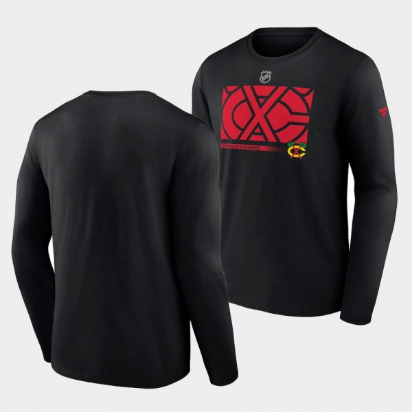 Chicago Blackhawks T-Shirt Authentic Pro Core Coll...