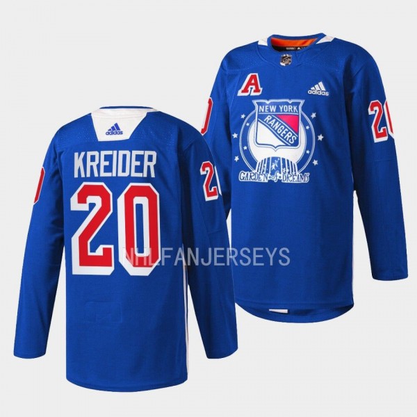 Chris Kreider #20 New York Rangers 2022 Garden of ...