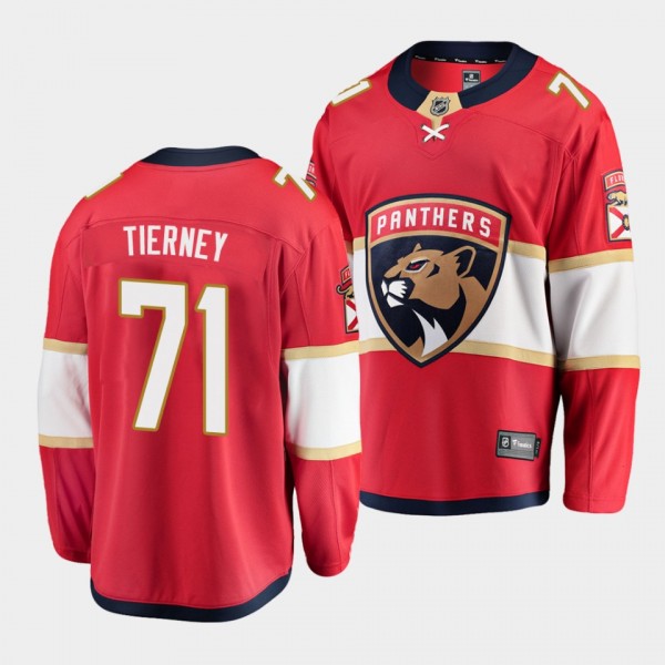 Chris Tierney Florida Panthers 2022 Home Red Break...
