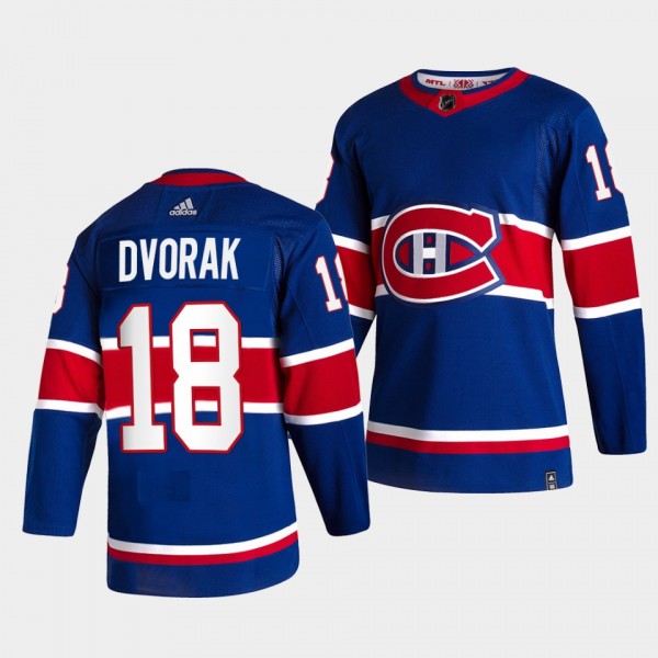 Christian Dvorak #18 Canadiens 2021 Reverse Retro ...