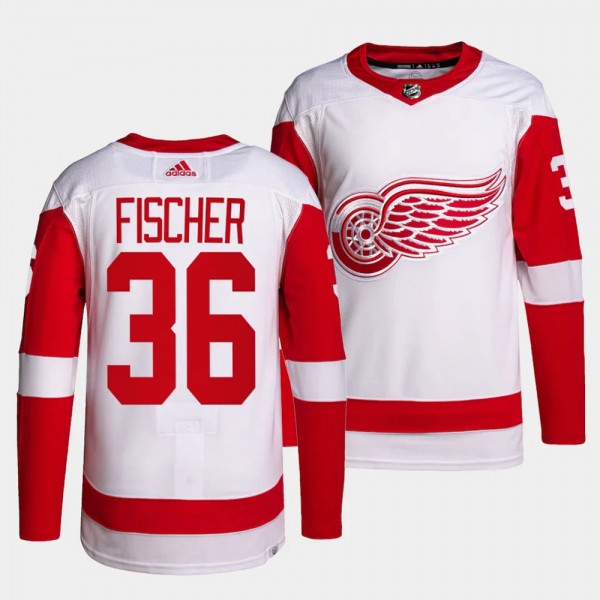 Christian Fischer Detroit Red Wings Away White #36...