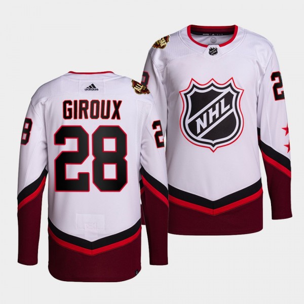 Flyers 2022 NHL All-Star Claude Giroux #28 White J...