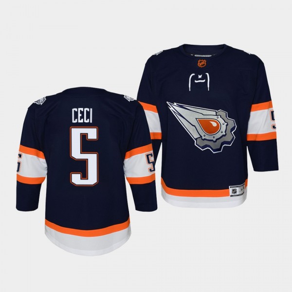 Cody Ceci Edmonton Oilers Youth Jersey 2022 Special Edition 2.0 Navy Replica Jersey
