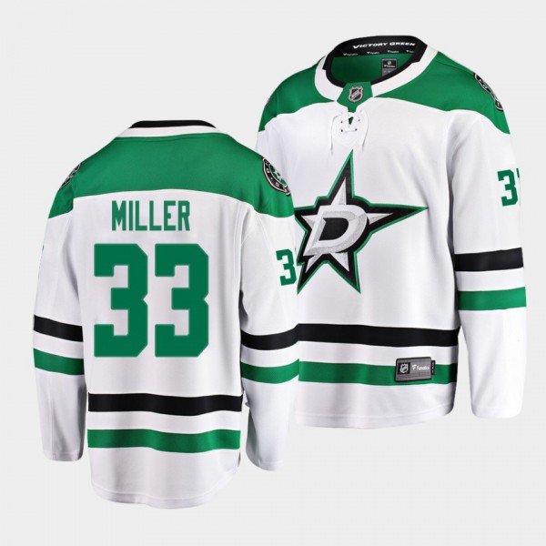 Colin Miller Dallas Stars 2022 Away 33 Jersey Whit...