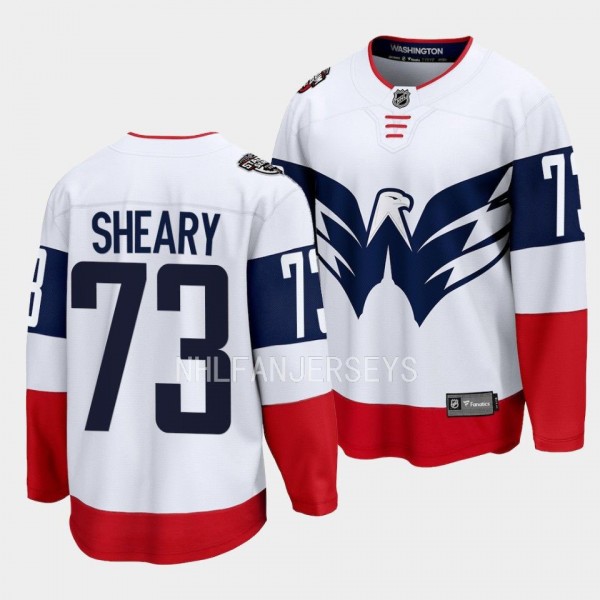 Washington Capitals Conor Sheary 2023 NHL Stadium Series White Breakaway Player Jersey Men's