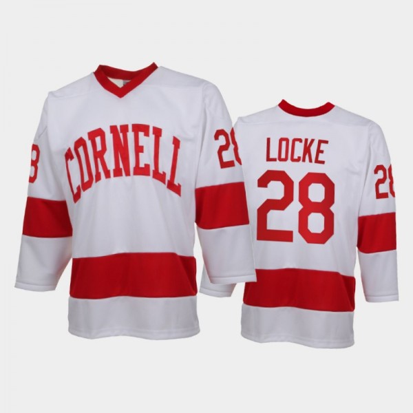 Cornell Big Red Brenden Locke #28 College Hockey W...