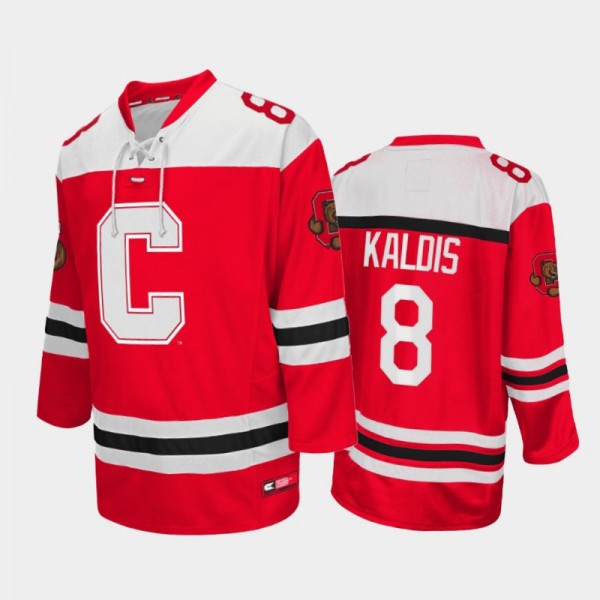 Cornell Big Red Yanni Kaldis #8 College Hockey Red...