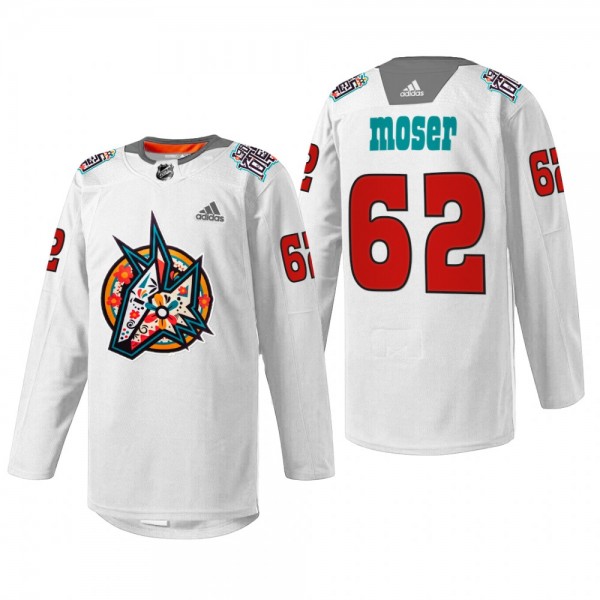 Janis Moser Coyotes Los Yotes Night White Jersey W...