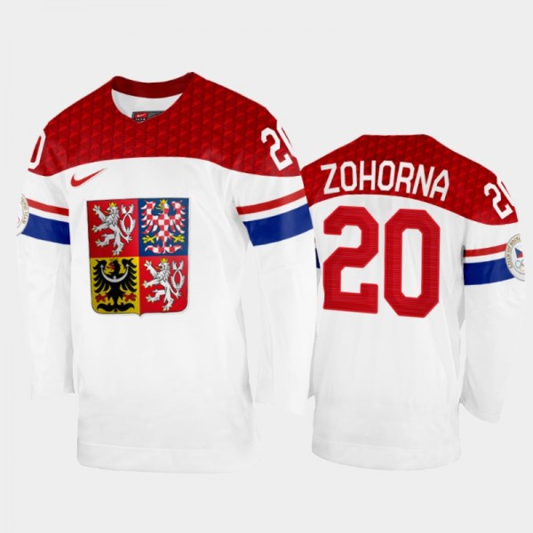 Hynek Zohorna Czech Republic Hockey White Home Jer...