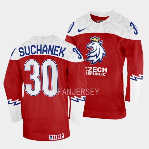 Czech Republic #30 Tomas Suchanek 2023 IIHF World ...