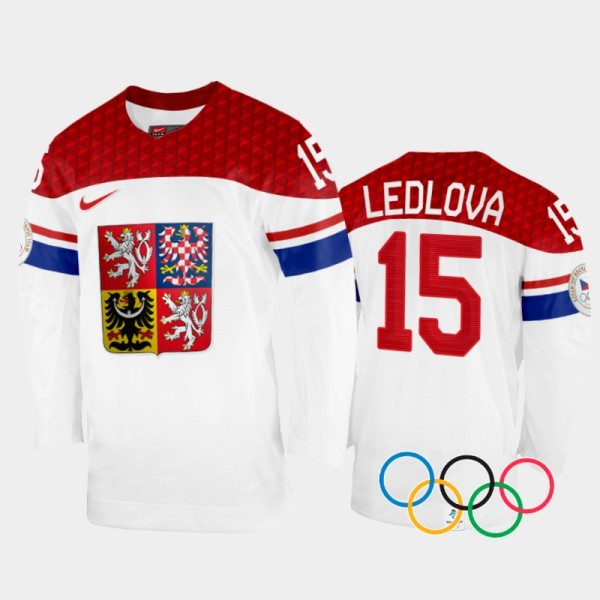 Aneta Ledlova Czech Republic Women's Hockey White ...