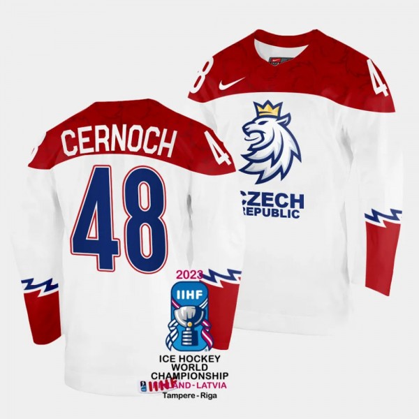 Czechia #48 Jiri Cernoch 2023 IIHF World Champions...