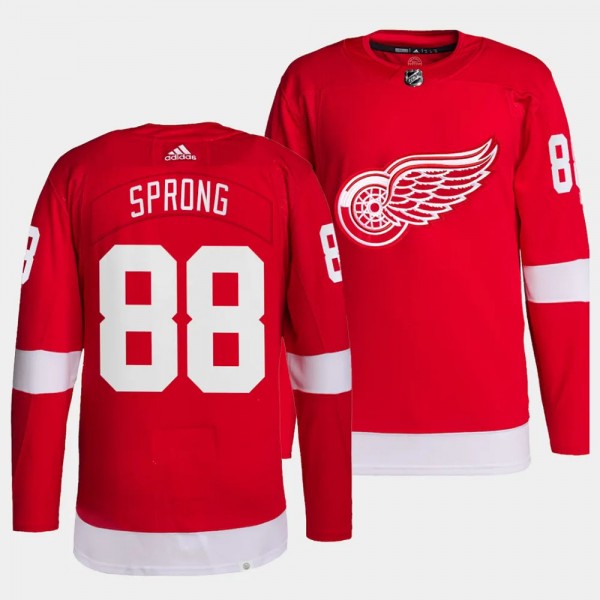Daniel Sprong Detroit Red Wings Home Red #88 Prime...