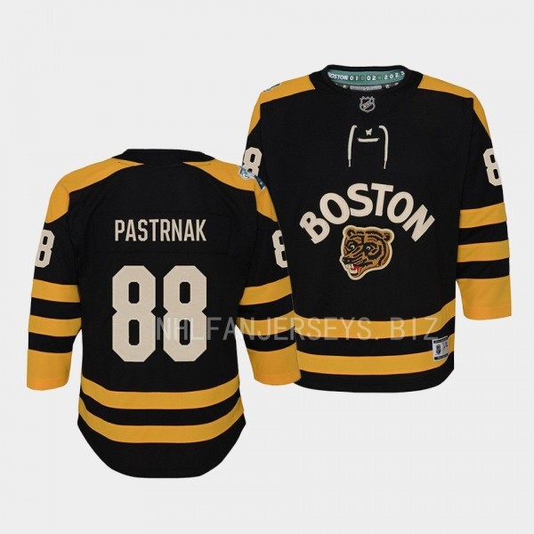 Boston Bruins David Pastrnak 2023 Winter Classic Black #88 Youth Jersey