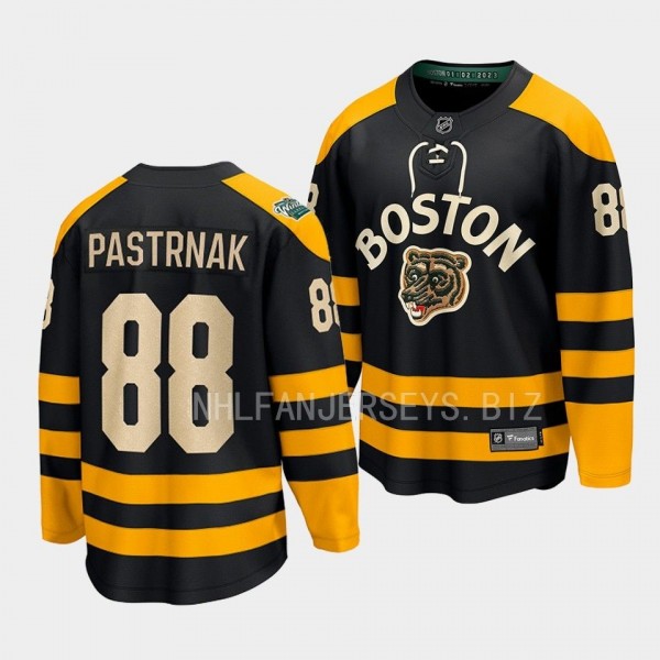 Boston Bruins David Pastrnak 2023 Winter Classic Black Breakaway Jersey Men's