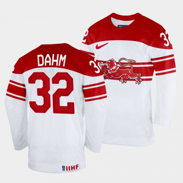 Denmark Hockey #32 Sebastian Dahm 2022 IIHF World ...