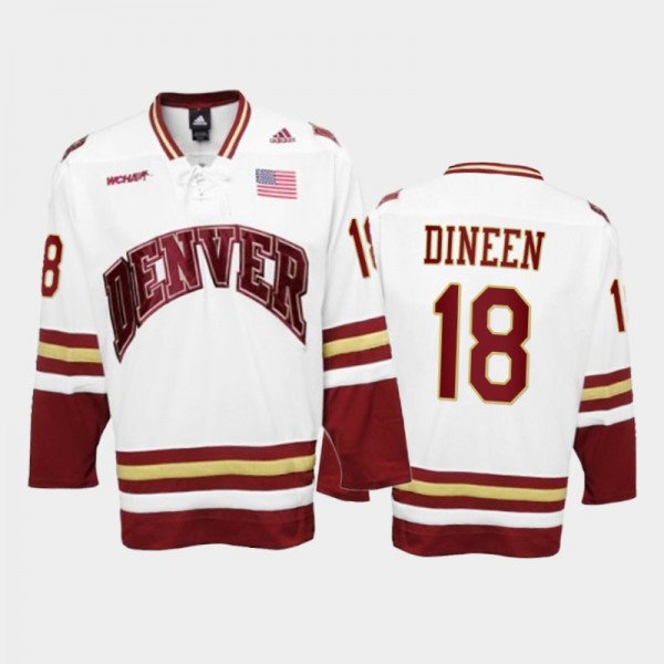 Denver Pioneers Kevin Dineen #18 College Hockey Wh...