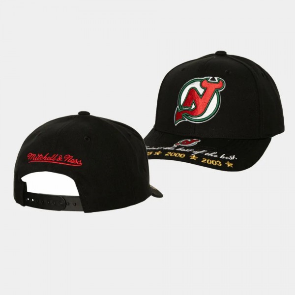 New Jersey Devils Against The Best Vintage Pro Snapback Hat Black