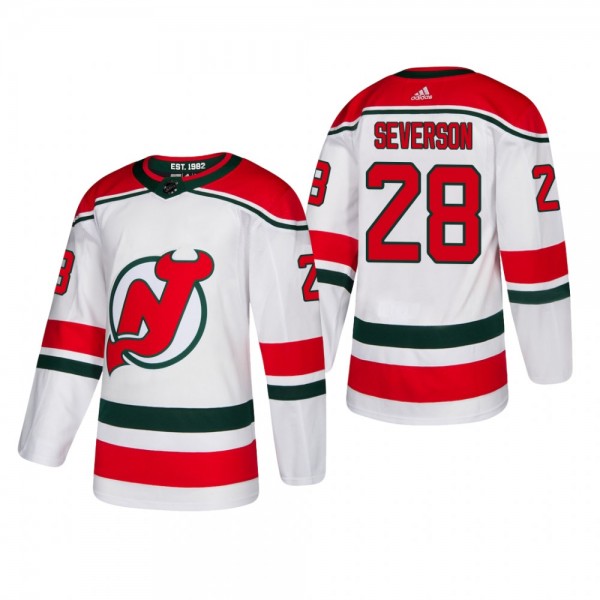 Men's New Jersey Devils Damon Severson #28 2019 Al...