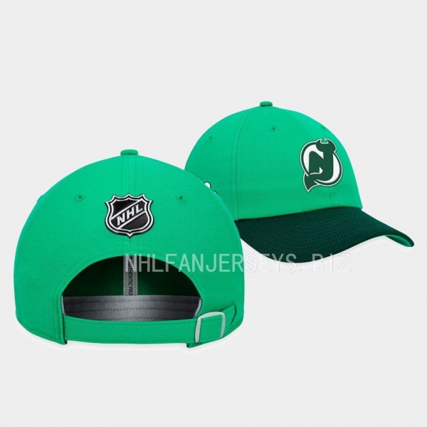 New Jersey Devils St. Patricks Day Adjustable Hat Green