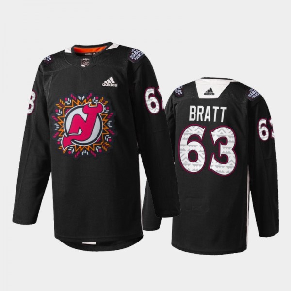 Jesper Bratt New Jersey Devils 2022 Hispanic Herit...