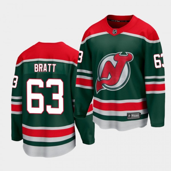 Jesper Bratt New Jersey Devils Special Edition Green Men's Jersey