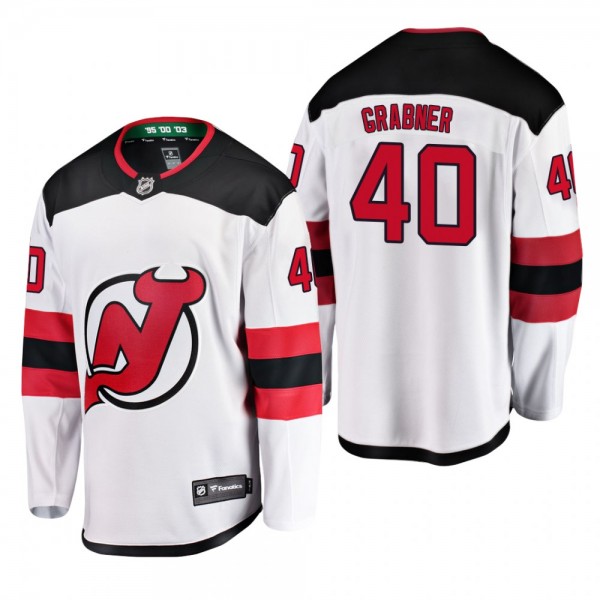 Men's New Jersey Devils Michael Grabner #40 Away W...