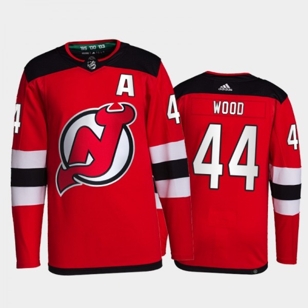 2021-22 New Jersey Devils Miles Wood Primegreen Au...