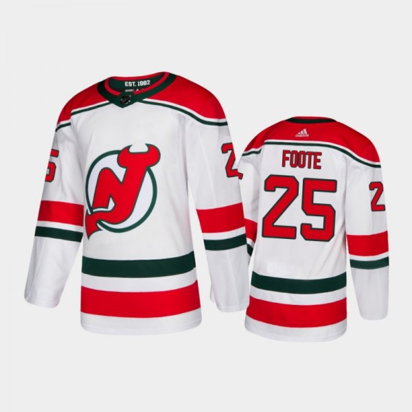 New Jersey Devils Nolan Foote #25 Alternate White ...