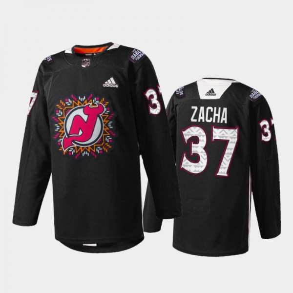 Pavel Zacha New Jersey Devils 2022 Hispanic Herita...