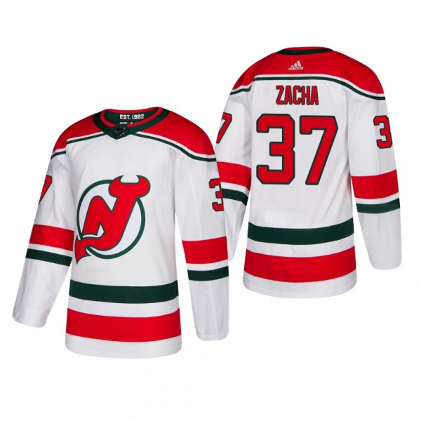 Men's New Jersey Devils Pavel Zacha #37 2019 Alter...