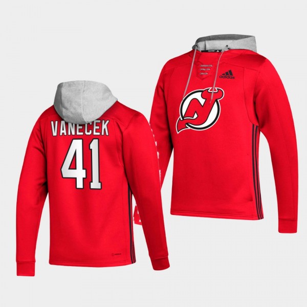 Vitek Vanecek New Jersey Devils Skate Red Lace-up ...