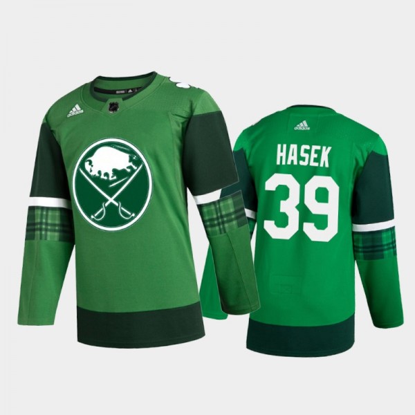 Buffalo Sabres Dominik Hasek #39 2020 St. Patrick's Day Authentic Player Jersey Green