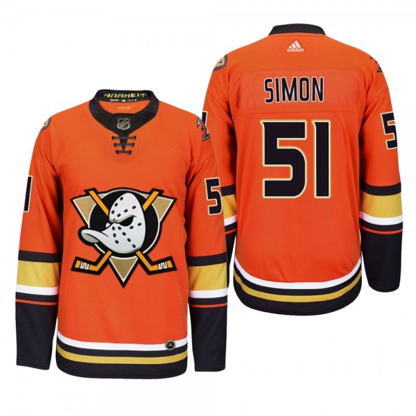 Dominik Simon Anaheim Ducks Alternate Jersey 2022 ...