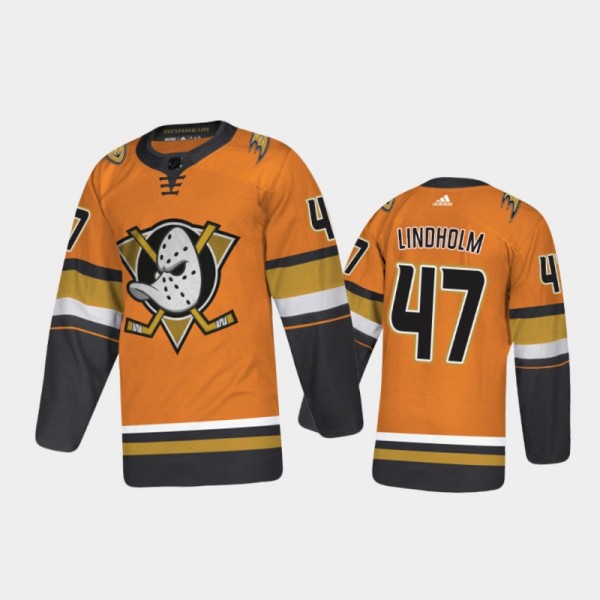 Anaheim Ducks Hampus Lindholm #47 Alternate Orange 2020-21 Authentic Jersey