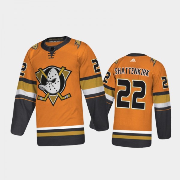 Anaheim Ducks Kevin Shattenkirk #22 Alternate Orange 2020-21 Authentic Jersey