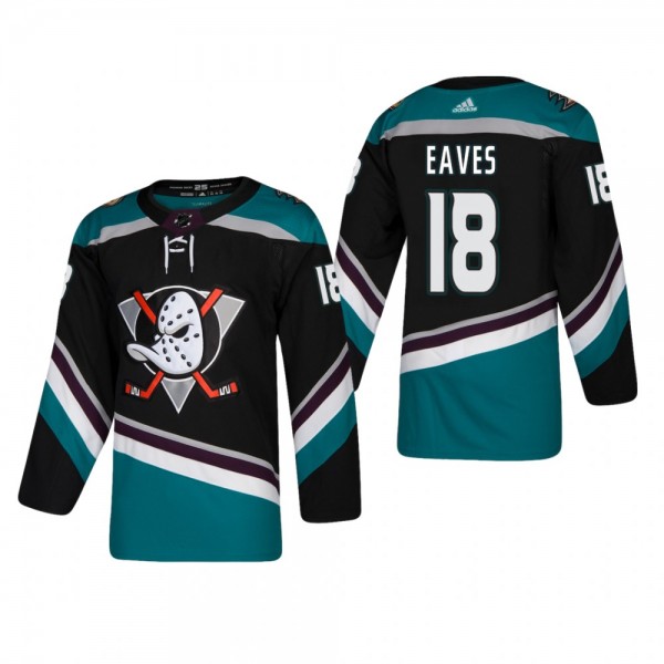 Men's Anaheim Ducks Patrick Eaves #18 Alternate 25th Anniversary Jersey Cheap - Black