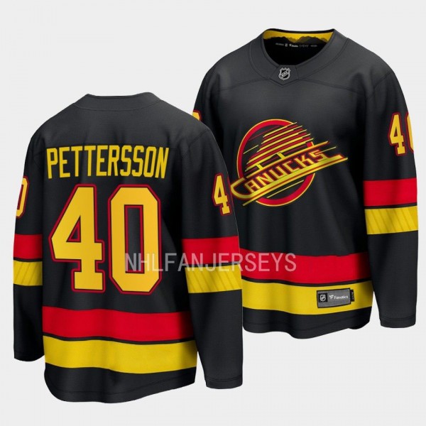 Vancouver Canucks Elias Pettersson 2023-24 Alternate Black Breakaway Player Jersey Men's