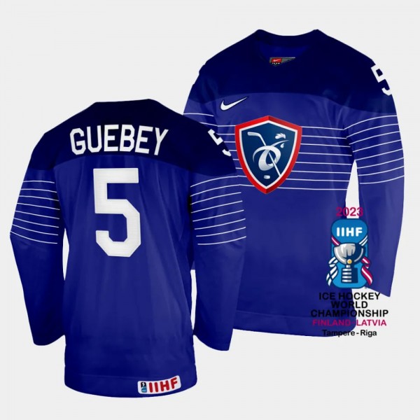 France 2023 IIHF World Championship Enzo Guebey #5...