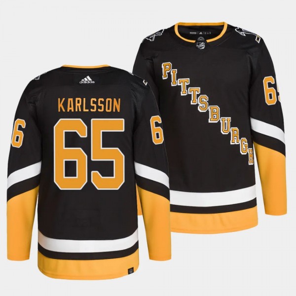 Erik Karlsson Pittsburgh Penguins Alternate Black #65 Primegreen Authentic Pro Jersey Men's