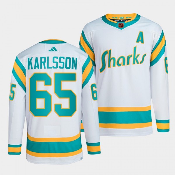 Reverse Retro 2.0 San Jose Sharks Erik Karlsson #6...