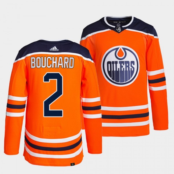 Evan Bouchard #2 Edmonton Oilers 2022 Primegreen Authentic Orange Jersey Home