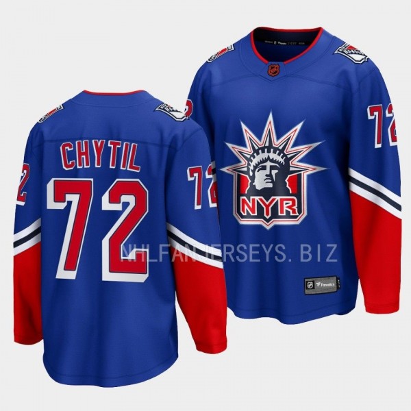 Special Edition 2.0 New York Rangers Filip Chytil #72 Breakaway Jersey Blue