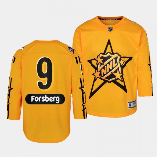 Nashville Predators #9 Filip Forsberg 2024 NHL All-Star Game Premier Yellow Youth Jersey