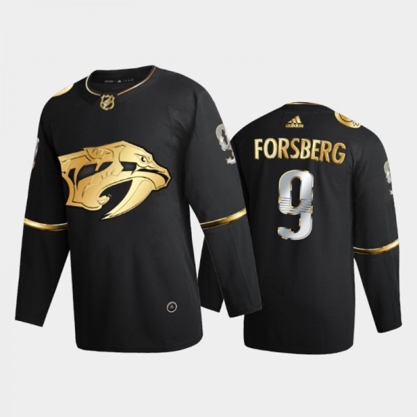 Nashville Predators Filip Forsberg #9 2020-21 Gold...