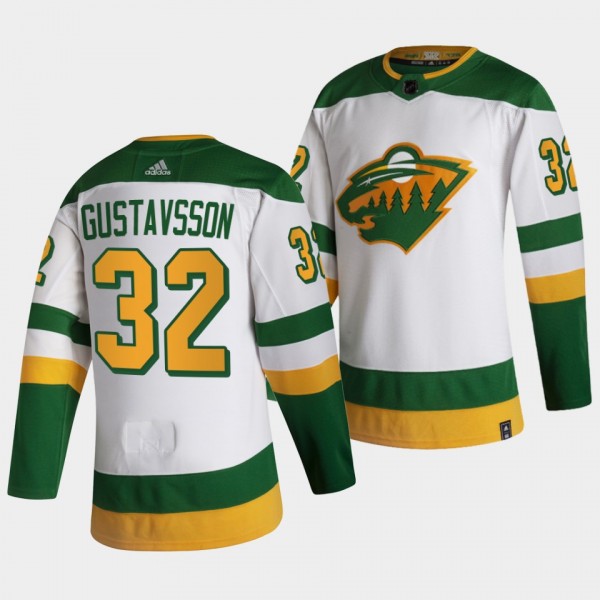 Minnesota Wild Filip Gustavsson Reverse Retro #32 White Jersey Authentic