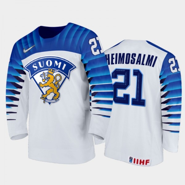 Aleksi Heimosalmi Finland Hockey White Home Jersey...