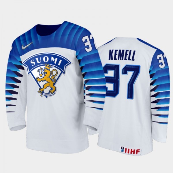 Joakim Kemell Finland Hockey White Home Jersey 202...
