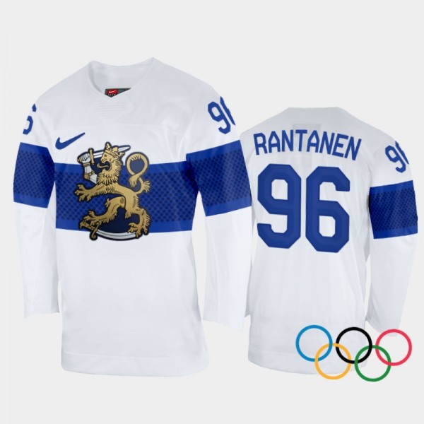 Mikko Rantanen Finland Hockey White Home Jersey 20...